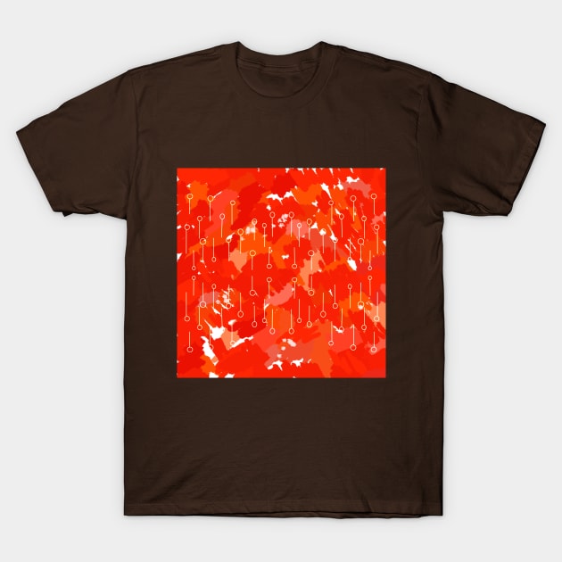 Orange coded design T-Shirt by jen28